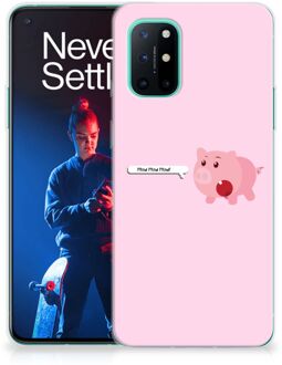 B2Ctelecom Siliconen Hoesje OnePlus 8T GSM Hoesje Pig Mud