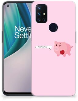 B2Ctelecom Siliconen Hoesje OnePlus Nord N10 5G GSM Hoesje Pig Mud