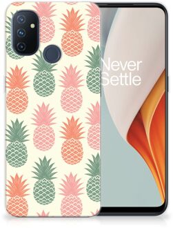 B2Ctelecom Siliconen Hoesje OnePlus Nord N100 GSM Hoesje Ananas