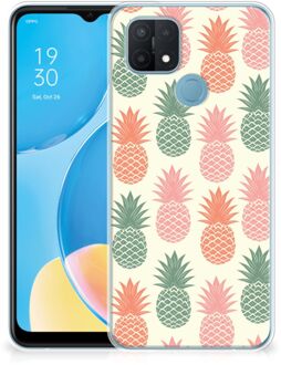 B2Ctelecom Siliconen Hoesje OPPO A15 GSM Hoesje Ananas