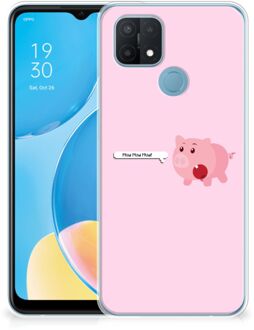 B2Ctelecom Siliconen Hoesje OPPO A15 GSM Hoesje Pig Mud