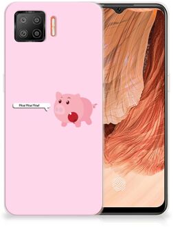 B2Ctelecom Siliconen Hoesje OPPO A73 4G GSM Hoesje Pig Mud