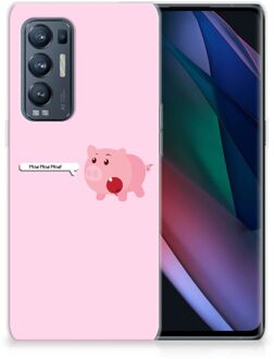 B2Ctelecom Siliconen Hoesje OPPO Find X3 Neo GSM Hoesje Pig Mud