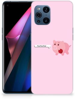 B2Ctelecom Siliconen Hoesje OPPO Find X3 | X3 Pro GSM Hoesje Pig Mud