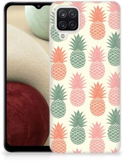 B2Ctelecom Siliconen Hoesje Samsung Galaxy A12 GSM Hoesje Ananas