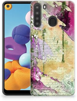 B2Ctelecom Siliconen Hoesje Samsung Galaxy A21 GSM Hoesje Customize Schilderij