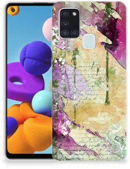 B2Ctelecom Siliconen Hoesje Samsung Galaxy A21s GSM Hoesje Customize Schilderij