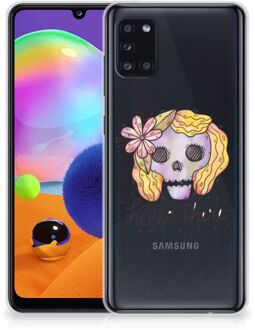 B2Ctelecom Siliconen Hoesje Samsung Galaxy A31 GSM Hoesje Boho Skull