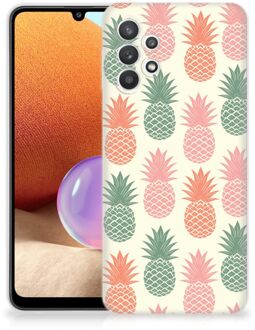 B2Ctelecom Siliconen Hoesje Samsung Galaxy A32 4G GSM Hoesje Ananas