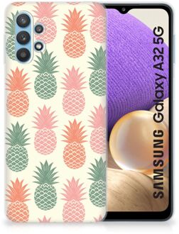 B2Ctelecom Siliconen Hoesje Samsung Galaxy A32 5G GSM Hoesje Ananas