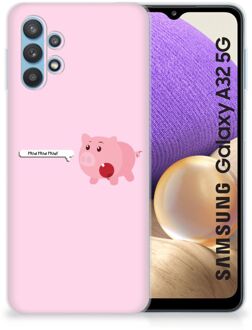 B2Ctelecom Siliconen Hoesje Samsung Galaxy A32 5G GSM Hoesje Pig Mud