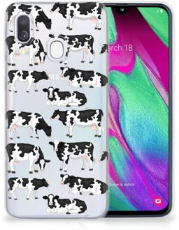 B2Ctelecom Siliconen hoesje Samsung Galaxy A40 Back Cover Koetjes