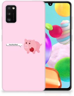 B2Ctelecom Siliconen Hoesje Samsung Galaxy A41 GSM Hoesje Pig Mud