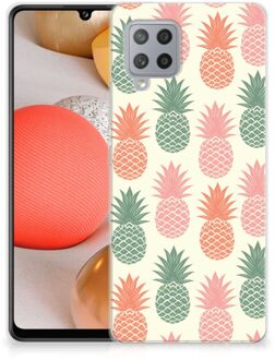 B2Ctelecom Siliconen Hoesje Samsung Galaxy A42 GSM Hoesje Ananas