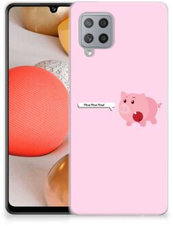 B2Ctelecom Siliconen Hoesje Samsung Galaxy A42 GSM Hoesje Pig Mud