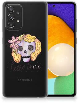 B2Ctelecom Siliconen Hoesje Samsung Galaxy A52 (5G/4G) GSM Hoesje Boho Skull