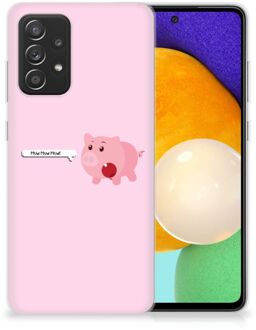 B2Ctelecom Siliconen Hoesje Samsung Galaxy A52 (5G/4G) GSM Hoesje Pig Mud