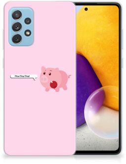 B2Ctelecom Siliconen Hoesje Samsung Galaxy A72 GSM Hoesje Pig Mud