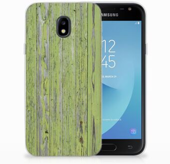 B2Ctelecom Siliconen Hoesje Samsung Galaxy J3 2017 Design Green Wood