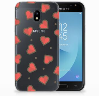 B2Ctelecom Siliconen Hoesje Samsung Galaxy J3 2017 Design Hearts