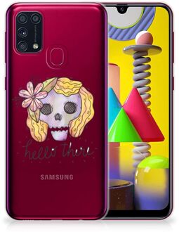 B2Ctelecom Siliconen Hoesje Samsung Galaxy M31 GSM Hoesje Boho Skull