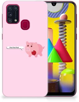 B2Ctelecom Siliconen Hoesje Samsung Galaxy M31 GSM Hoesje Pig Mud