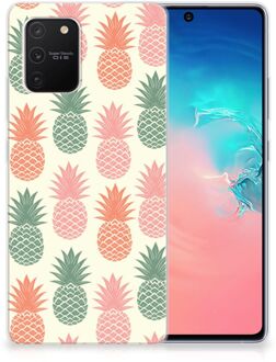 B2Ctelecom Siliconen Hoesje Samsung Galaxy S10 Lite GSM Hoesje Ananas