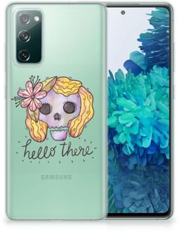 B2Ctelecom Siliconen Hoesje Samsung Galaxy S20 FE GSM Hoesje Boho Skull