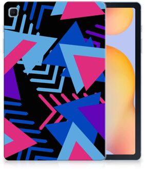 B2Ctelecom Siliconen Hoesje Samsung Galaxy Tab S6 Lite Backcase Funky Triangle met doorzichte zijkanten