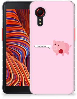 B2Ctelecom Siliconen Hoesje Samsung Galaxy Xcover 5 GSM Hoesje Pig Mud