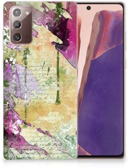 B2Ctelecom Siliconen Hoesje Samsung Note 20 GSM Hoesje Customize Schilderij