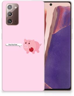 B2Ctelecom Siliconen Hoesje Samsung Note 20 GSM Hoesje Pig Mud