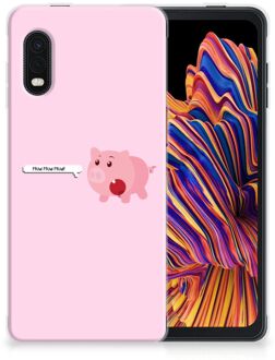 B2Ctelecom Siliconen Hoesje Samsung Xcover Pro GSM Hoesje Pig Mud