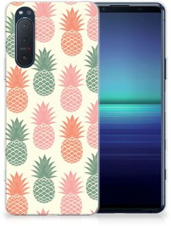 B2Ctelecom Siliconen Hoesje Sony Xperia 5II GSM Hoesje Ananas