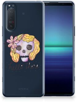 B2Ctelecom Siliconen Hoesje Sony Xperia 5II GSM Hoesje Boho Skull