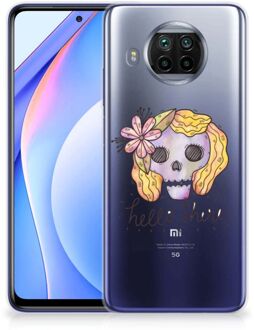 B2Ctelecom Siliconen Hoesje Xiaomi Mi 10T Lite GSM Hoesje Boho Skull