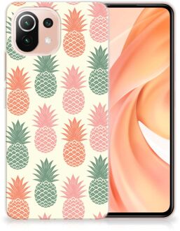 B2Ctelecom Siliconen Hoesje Xiaomi Mi 11 Lite GSM Hoesje Ananas