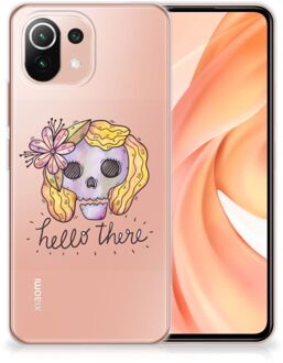 B2Ctelecom Siliconen Hoesje Xiaomi Mi 11 Lite GSM Hoesje Boho Skull