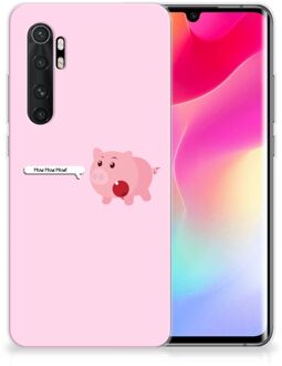 B2Ctelecom Siliconen Hoesje Xiaomi Mi Note 10 Lite GSM Hoesje Pig Mud