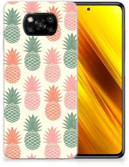 B2Ctelecom Siliconen Hoesje Xiaomi Poco X3 GSM Hoesje Ananas