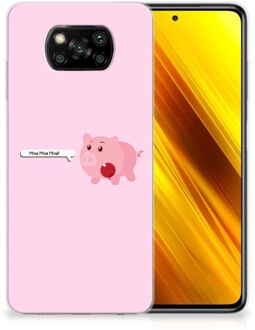 B2Ctelecom Siliconen Hoesje Xiaomi Poco X3 GSM Hoesje Pig Mud