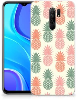 B2Ctelecom Siliconen Hoesje Xiaomi Redmi 9 GSM Hoesje Ananas