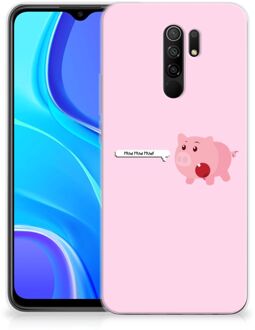 B2Ctelecom Siliconen Hoesje Xiaomi Redmi 9 GSM Hoesje Pig Mud