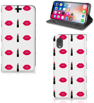 B2Ctelecom Smart Cover iPhone Xr Design Lipstick Kiss