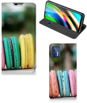 B2Ctelecom Smart Cover Maken Motorola Moto G9 Plus GSM Hoesje Macarons