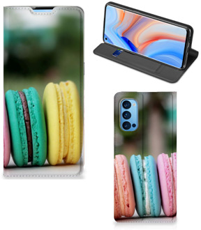 B2Ctelecom Smart Cover Maken OPPO Reno4 Pro 5G GSM Hoesje Macarons