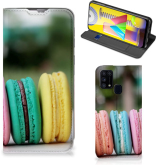 B2Ctelecom Smart Cover Maken Samsung Galaxy M31 GSM Hoesje Macarons