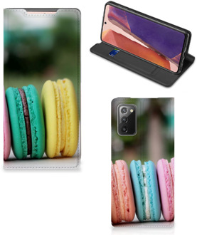 B2Ctelecom Smart Cover Maken Samsung Galaxy Note20 GSM Hoesje Macarons