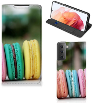 B2Ctelecom Smart Cover Maken Samsung Galaxy S21 GSM Hoesje Macarons