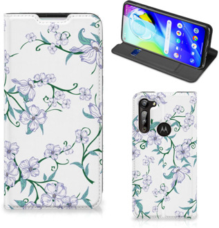 B2Ctelecom Smart Cover Motorola Moto G8 Power Telefoonhoesje Blossom White